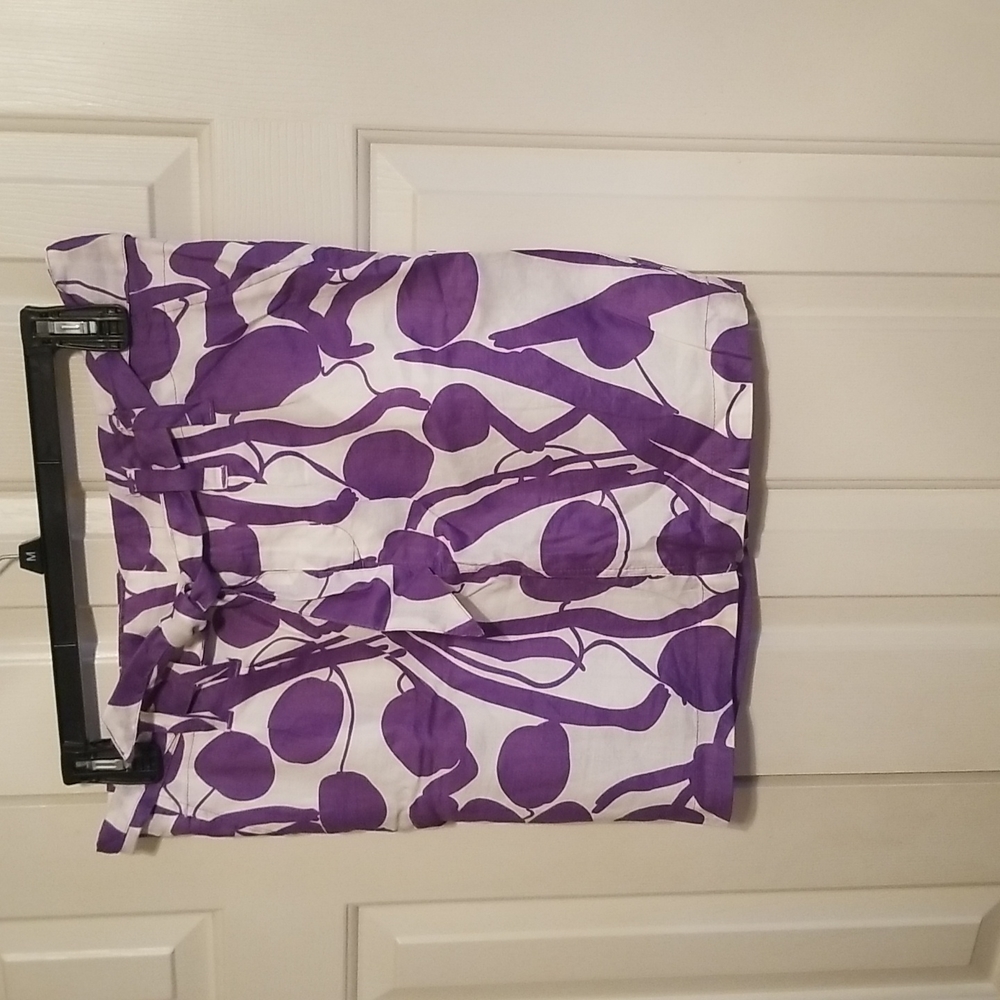 Purple and White Zara Skirt Women's Size L Easter Spring Vibes